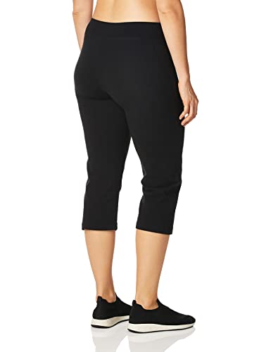 Danskin Women's Everyday Basic Capri, Black, X-Large - Image 3