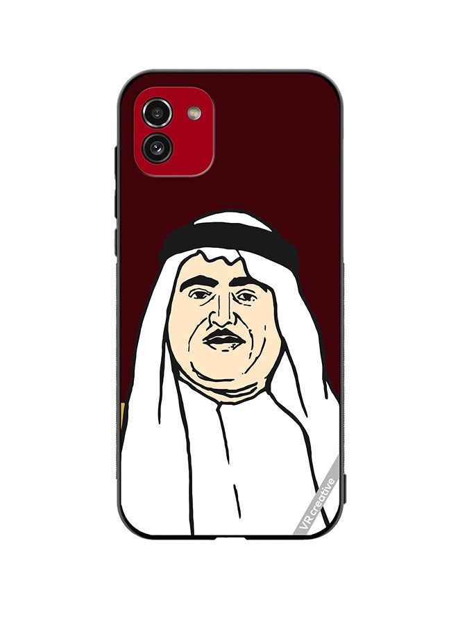 VR CREATIVE Protective Case Cover For Samsung Galaxy A03 Sheikh Khalid Bin Mohammed Al Qasimi Design Multicolour - Image 1