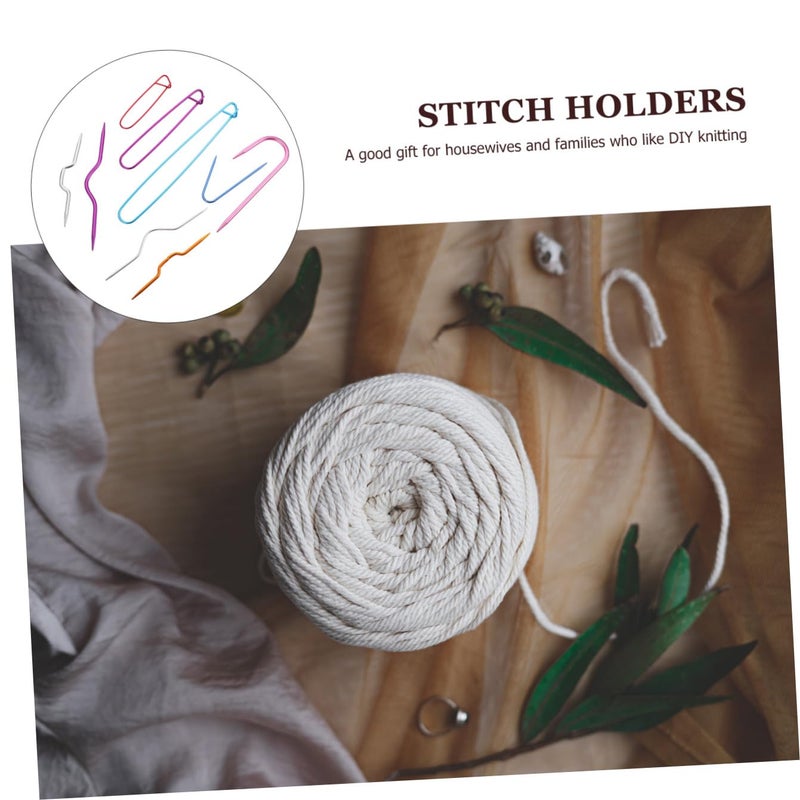 Aluminum U Shape Cable Knitting Needles 18Pcs Lightweight Durable for Stitch Holding - Image 4