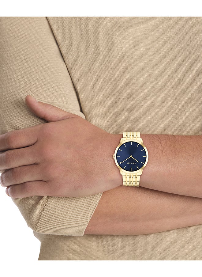 CALVIN KLEIN ساعة يد ستانلس ستيل بعقارب دائرية الشكل للجنسين 25300007 - 40 ملم  - Image 4