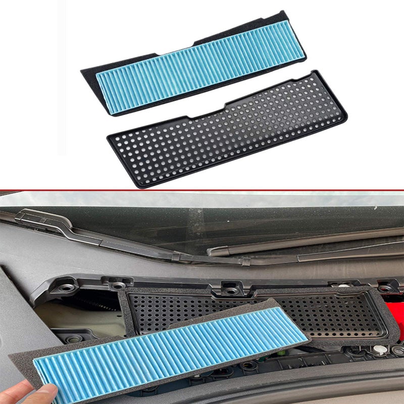 Wocch Air Intake Filter Air Intake Grille Cover for Tesla Model 3 2021 2022 2023 2024 2025 2pcs