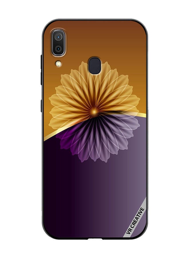 VR CREATIVE Protective Case Cover For Samsung Galaxy A30 Flower Design Multicolour - Image 1