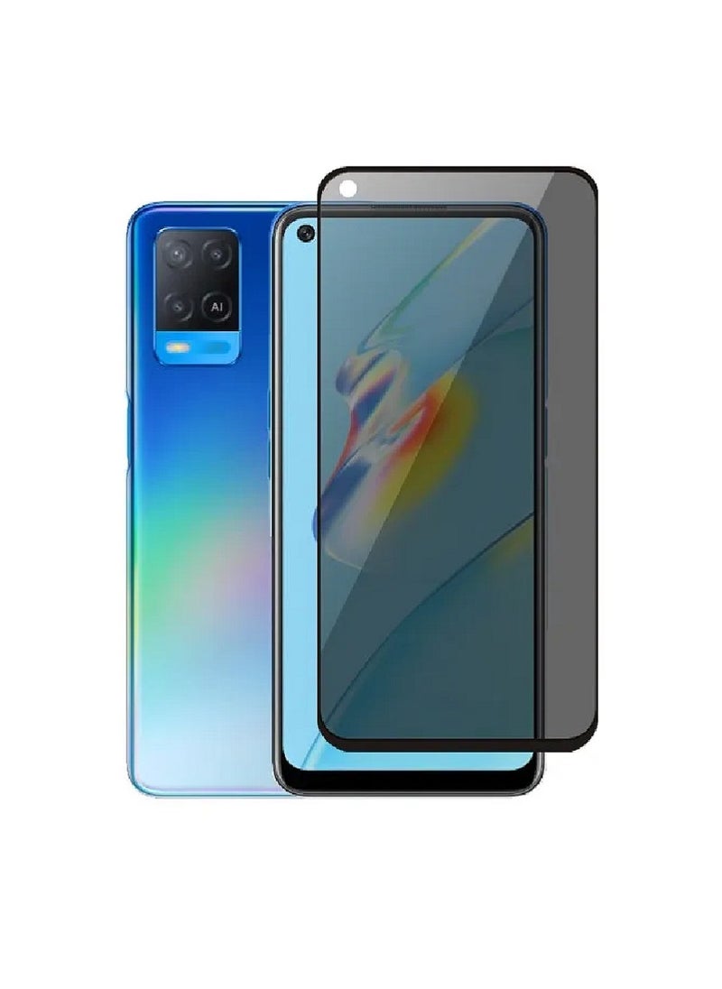 Super Tempered Glass Screen Protector Anti-Spy Privacy  Designed For Oppo A54 4G Full Screen Coverage And Bubble Free - Image 1