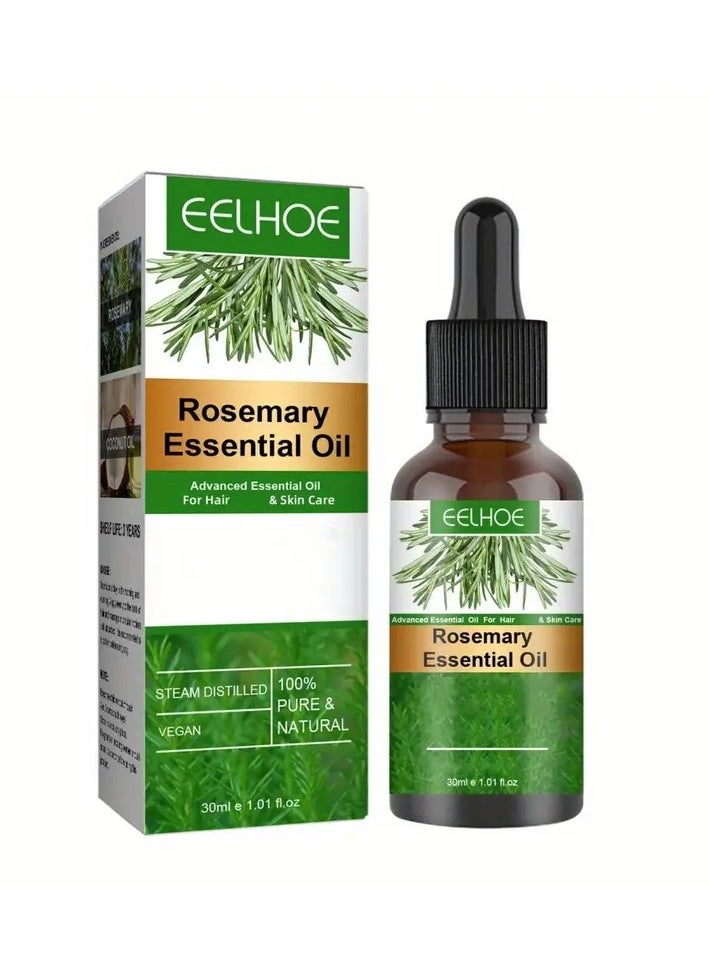 EELHOE - 30ml Rosemary Hair Essential Oil Long Lasting Lightweight Rosemary Hair Essential Oil For Healthy Hair, with plant squalane - Image 1