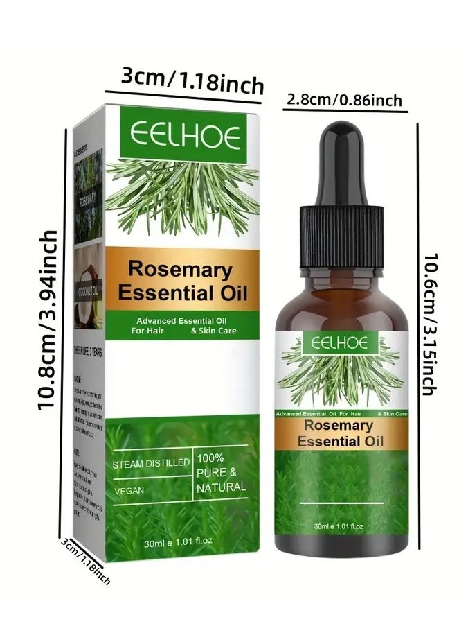 EELHOE - 30ml Rosemary Hair Essential Oil Long Lasting Lightweight Rosemary Hair Essential Oil For Healthy Hair, with plant squalane - Image 1