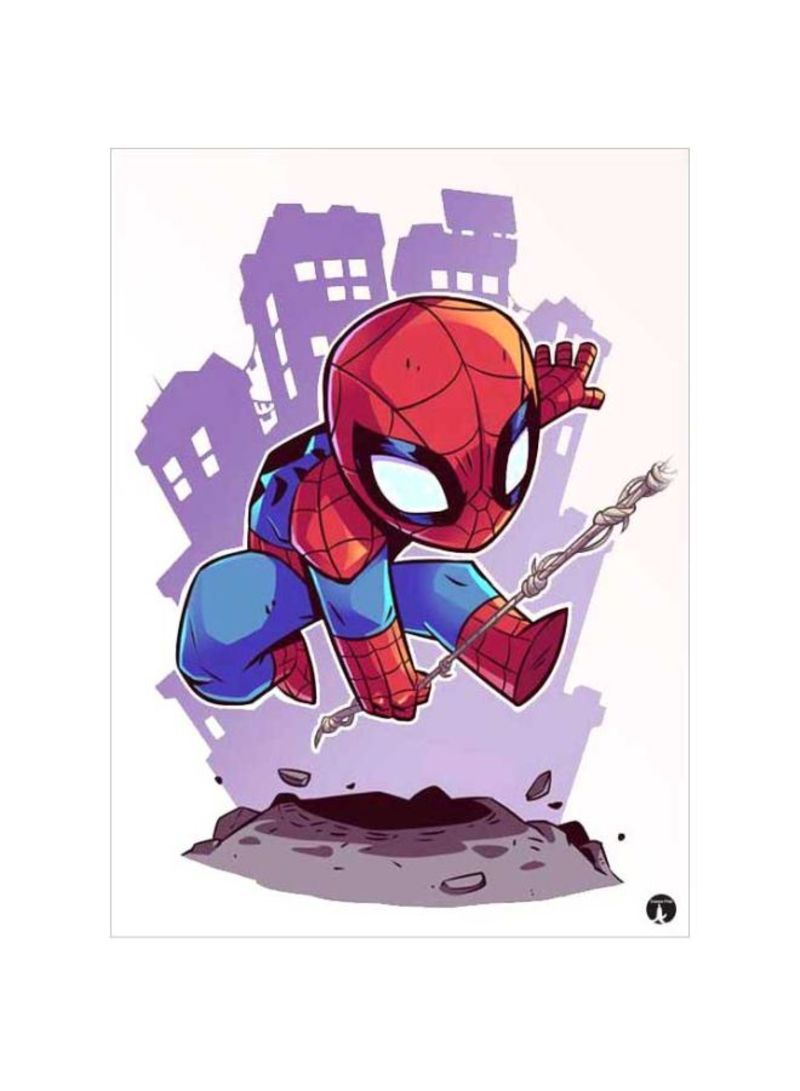 RKN Spiderman Printed Mousepad Blue/Grey/Red