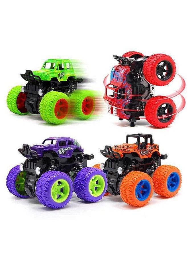 Famous Quality - FAMOUS QUALITY Kid Plastic Mini Monster Truck, Pack Of 2 Pc, (Multi-Color) - Image 1