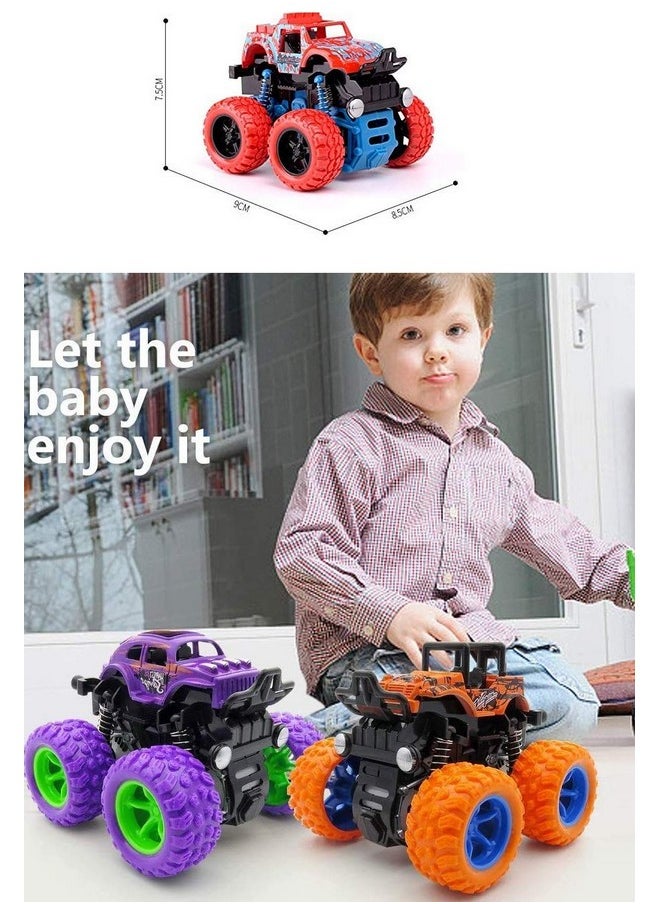 Famous Quality - FAMOUS QUALITY Kid Plastic Mini Monster Truck, Pack Of 2 Pc, (Multi-Color) - Image 1
