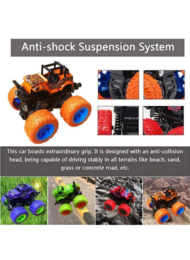Famous Quality - FAMOUS QUALITY Kid Plastic Mini Monster Truck, Pack Of 2 Pc, (Multi-Color) - Image 1