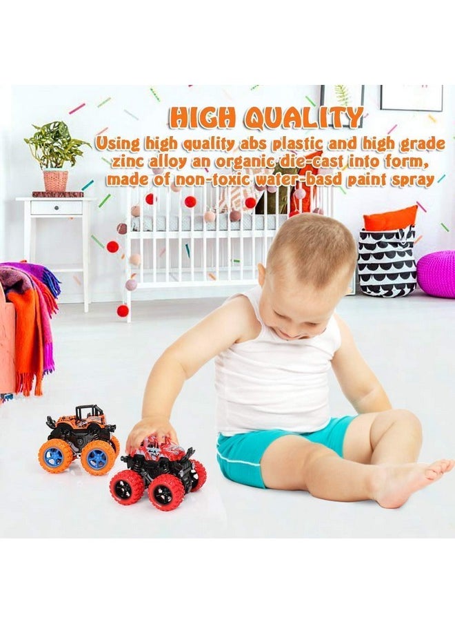Famous Quality - FAMOUS QUALITY Kid Plastic Mini Monster Truck, Pack Of 2 Pc, (Multi-Color) - Image 1