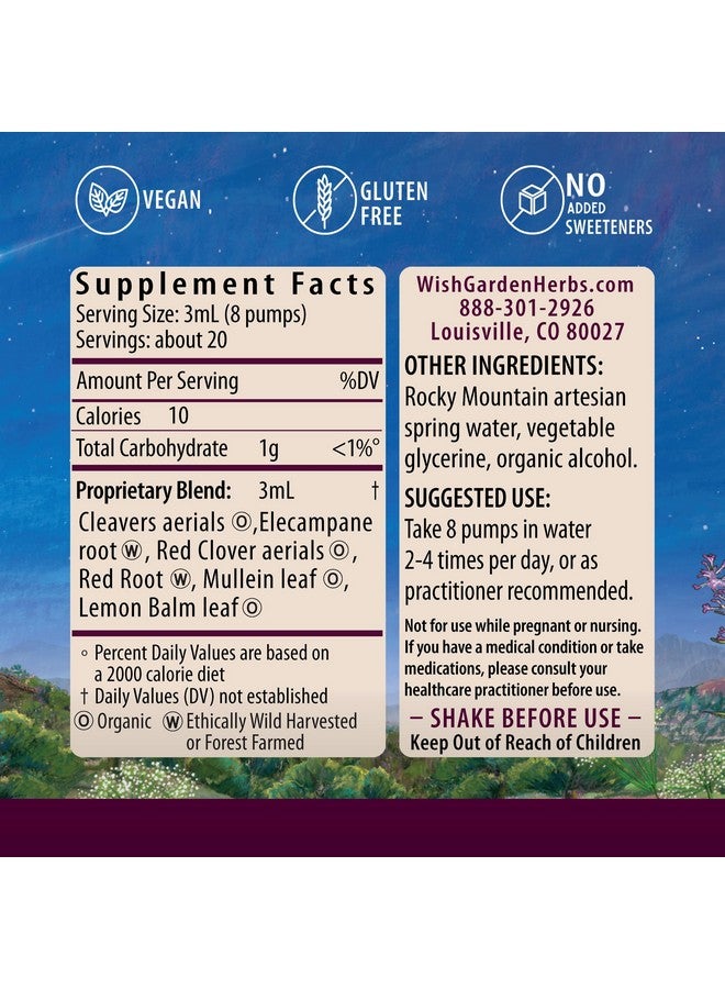 WishGarden Herbs Respiratory Strength Daily Support - Plant-Based Herbal Lung Support Supplement with Organic Mullein & Elecampane, Supports Long-Term Lung Resilience and Better Lung Efficiency, 2oz - Image 2