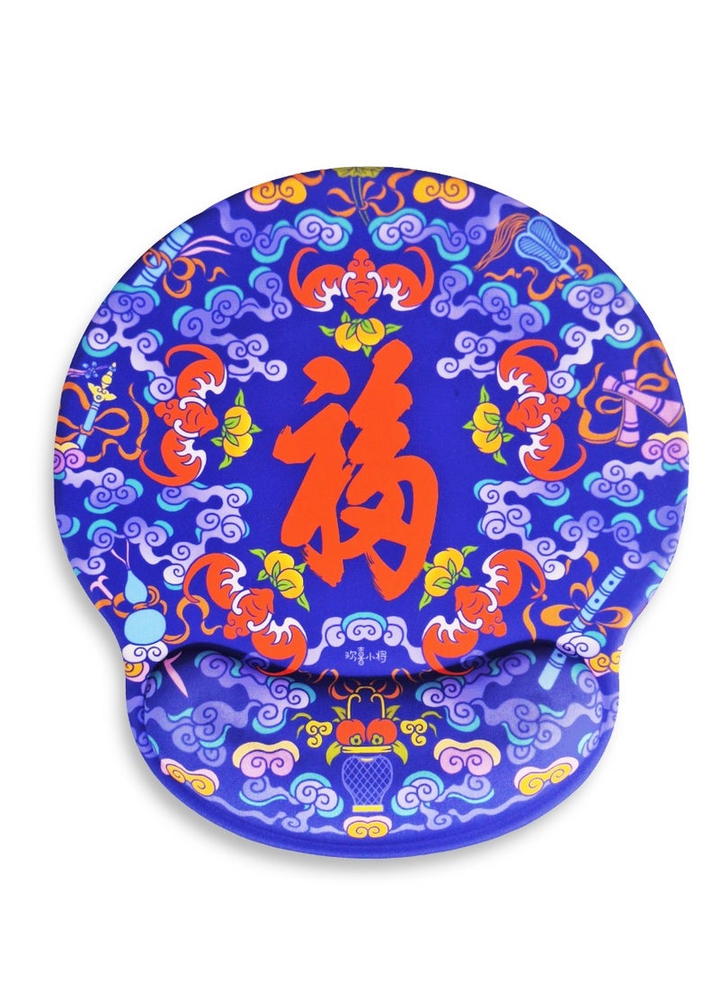 Mini Hand Mouse Pad With Gel Wrist Support Band , Cute Design HD Print Pattern Desk Mat, Extended Mouse Pad and Keyboard Mouse Pads, Waterproof Fabric Surface Mouse Pads for Office, Anti-Slip Rubber Base - Image 1