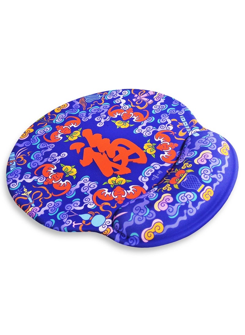 Mini Hand Mouse Pad With Gel Wrist Support Band , Cute Design HD Print Pattern Desk Mat, Extended Mouse Pad and Keyboard Mouse Pads, Waterproof Fabric Surface Mouse Pads for Office, Anti-Slip Rubber Base - Image 2