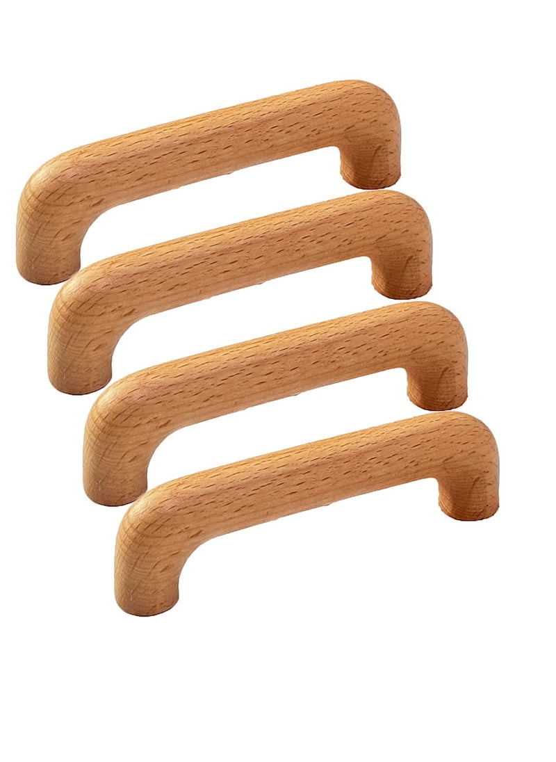 KNP KNP Wooden Handle (4PCS, 64mm - Dark Beech) is a stylish and durable furniture accessory designed for cabinets, drawers, and cupboards.  - Image 2