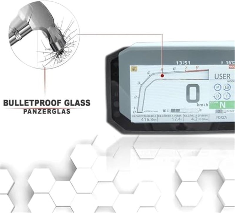 DEMULAX Motorcycle Dashboard Screen Protector for V-Strom 800DE - Image 2