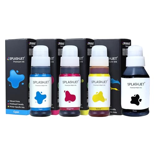 Splashjet GI71 Compatible Ink for CN Pixma G2020, G2021, G2060, G2730, G3020, G3021, G4770, G1020, G1730, G3730, G1730, G1737, G2770, G3770 Printers - (PGBK x 135gm) (C/M/Y x 70gm) Bottle Set - 502368 - Image 1