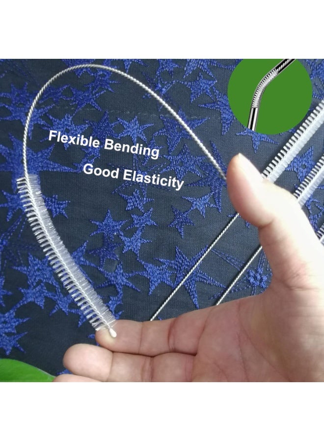 FAYET 12-Pack Glass Drink Bottles with Airtight Lids, Wide Mouth Reusable Juice Bottles Set for Milk, Kombucha, Coffee and Oils, Includes Labels, White Pen, Bottle Brush and Stainless Steel Mini Funnel - Image 5