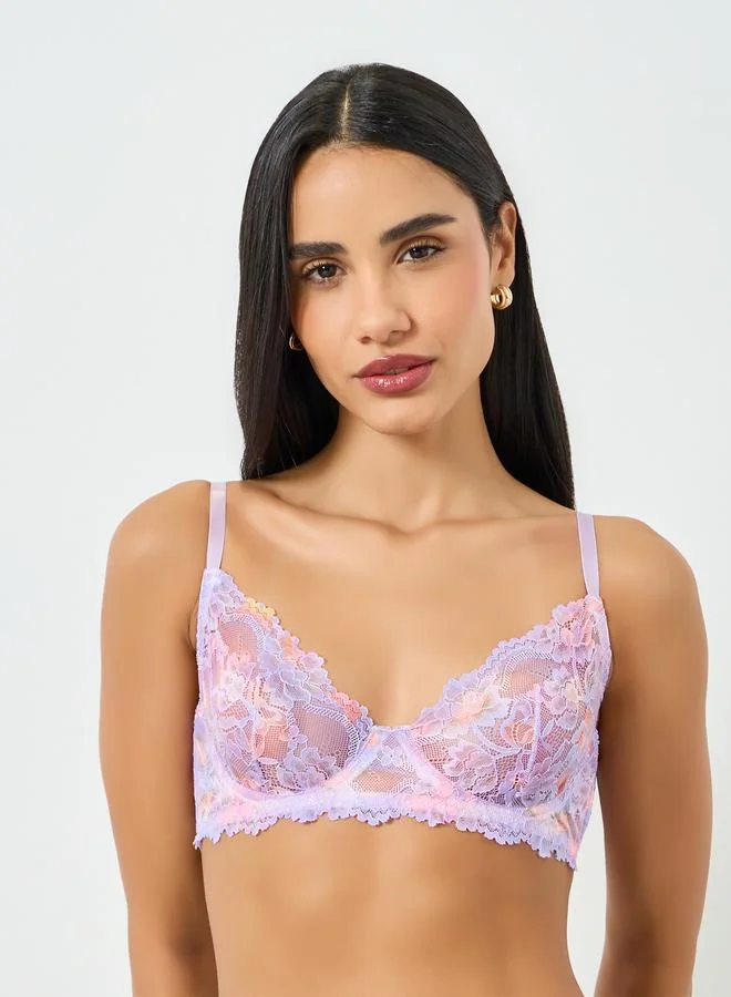 تايك تو صدرية دانتيل بأسلاك وبلا حشوة