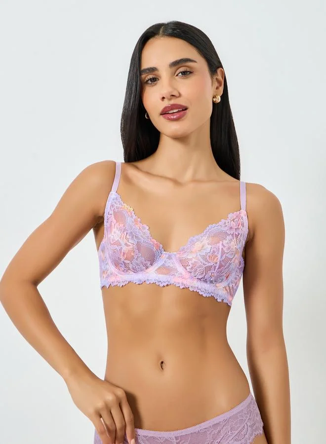 تايك تو صدرية دانتيل بأسلاك وبلا حشوة