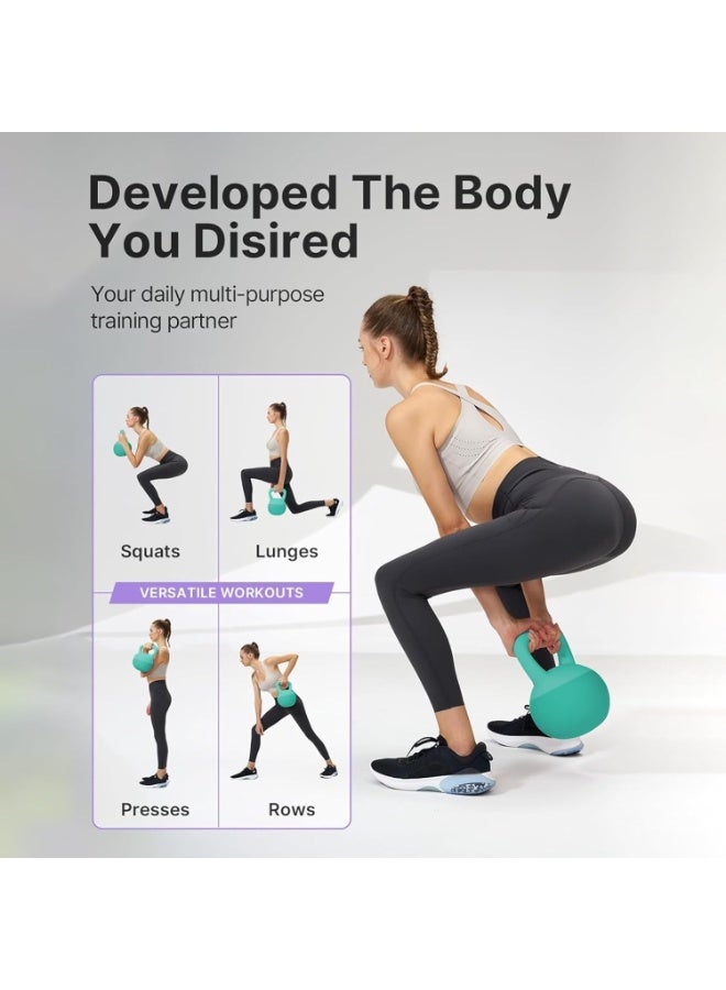 سبورت كيو كيتل بيل SportQ® ناعم بحشو رمل ومقبض عريض مانع للانزلاق | وزن آمن لتمارين السكوات واللونجز وتقوية الجسم - Image 5