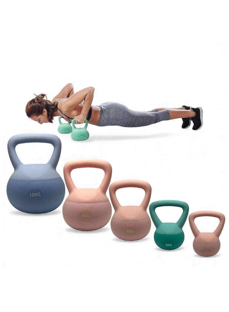 سبورت كيو كيتل بيل SportQ® ناعم بحشو رمل ومقبض عريض مانع للانزلاق | وزن آمن لتمارين السكوات واللونجز وتقوية الجسم - Image 1