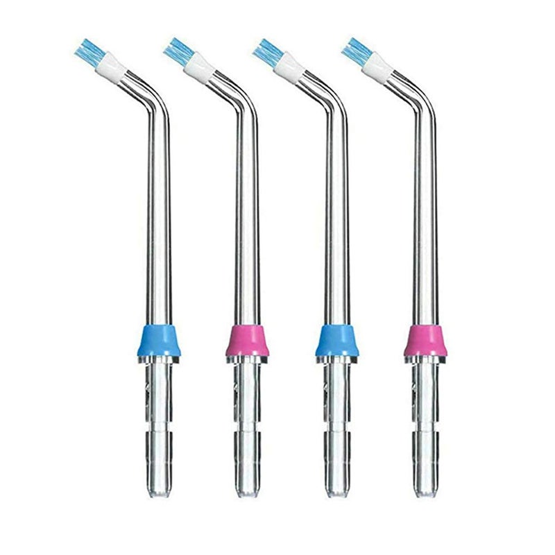 Ronsit Plaque Seeker Replacement Tips Compatible with Waterpik Water Flossers and Other Brand Oral Irrigators, Water Flosser Tip Replacement, Plaque Remove Brisles Tips(4-Pack) - Image 1