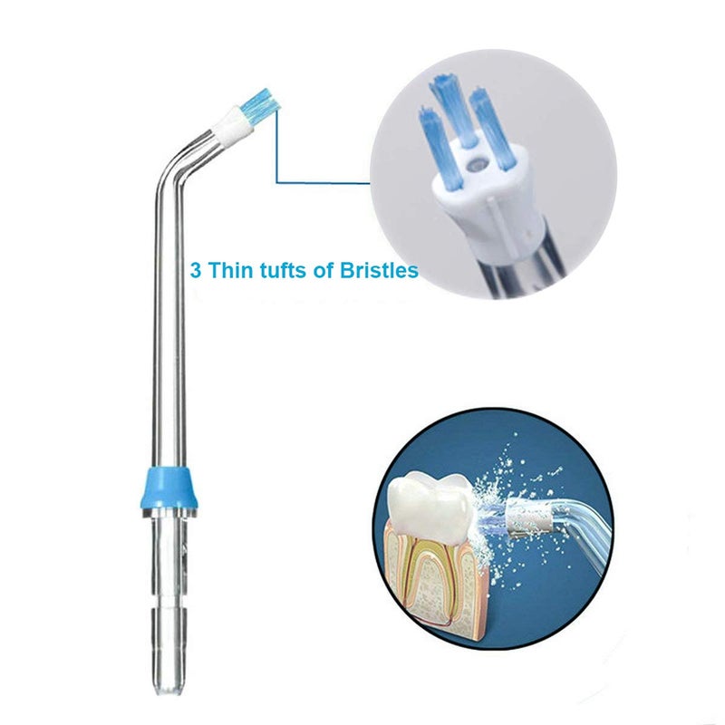 Ronsit Plaque Seeker Replacement Tips Compatible with Waterpik Water Flossers and Other Brand Oral Irrigators, Water Flosser Tip Replacement, Plaque Remove Brisles Tips(4-Pack) - Image 2