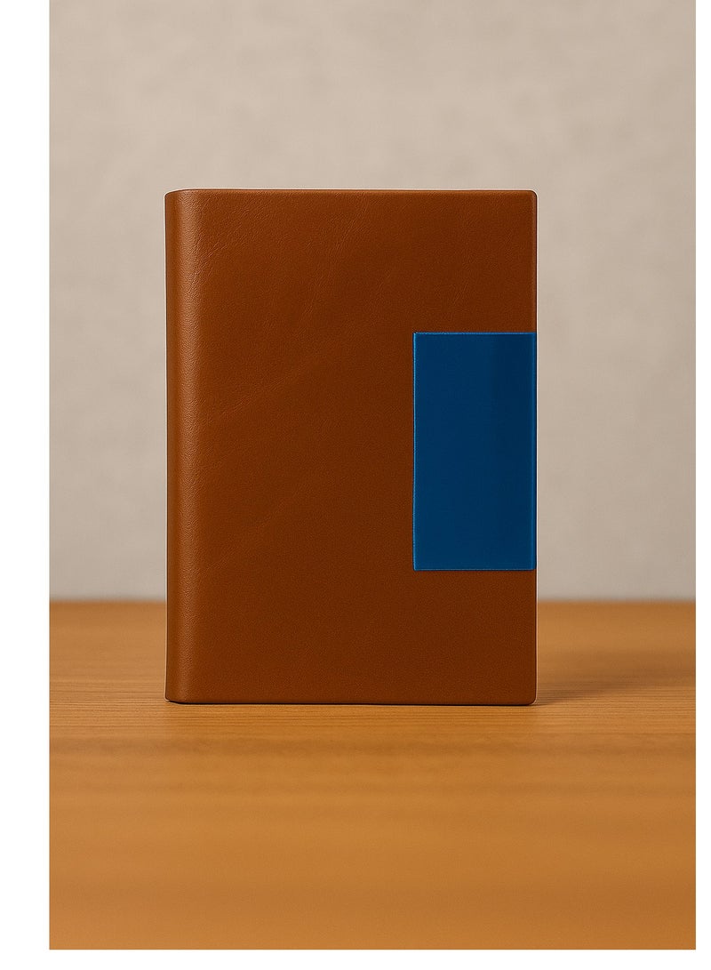 zoba Luxury Leather Card Holder with Metal Interior - High Quality Design - Havana  - Image 2