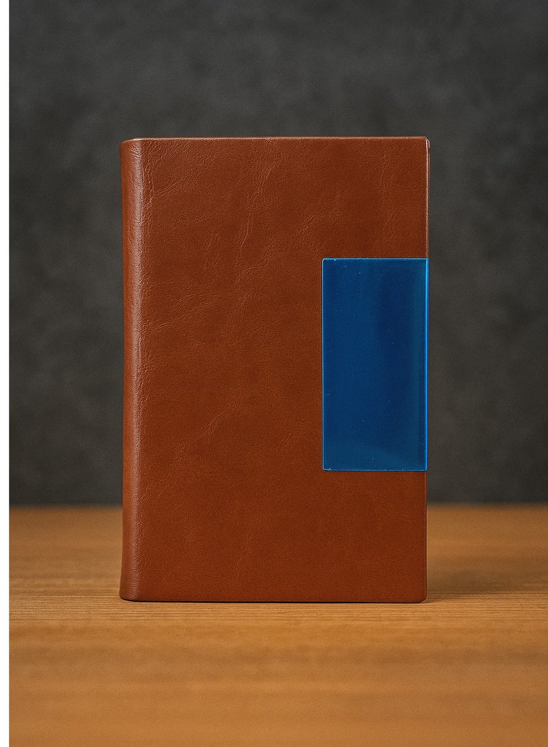 zoba Luxury Leather Card Holder with Metal Interior - High Quality Design - Havana  - Image 3