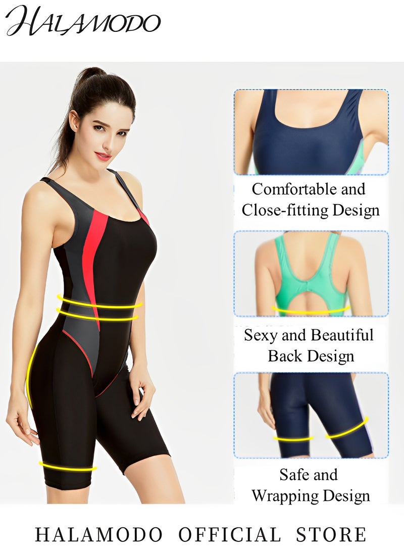 Generic Women's One Piece Swimsuit Short Sleeve Quick-Dry Swimwear Conservative Beachwear Bathing Suit Sports Suits Backless Jumpsuit  - Image 2