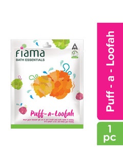 Fiama Bath Essential Puff-A-Loofah, Pack Of 1 Body Loofah, Soft, Exfoliated And Energized Skin  - Image 2