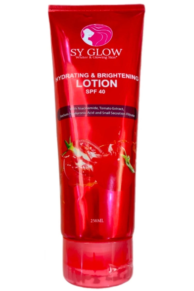 لوشن SY Glow المرطب والمفتح للبشرة بعامل حماية من الشمس SPF40 - 250 مل