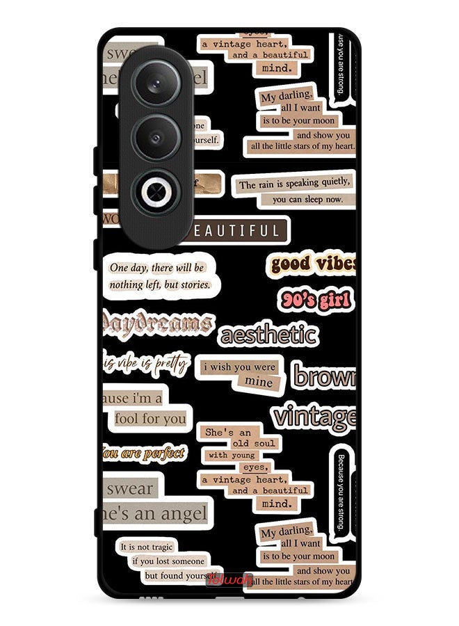 Tolwak Oppo K12 5G Protective Case Cover Beautiful Quotes Stickers - Image 1