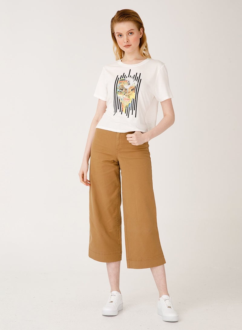 Biggdesign Nature Women's T-Shirt, Printed T-Shirt, Short Sleeve, Women's T-Shirt, Soft Cotton, Casual T-shirts, Medium Size - Image 4