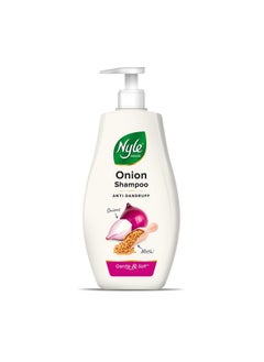 Nyle Naturals Onion Anti-Dandruff Shampoo, With Onion And Fenugreek, Gentle & Soft Shampoo, Ph Balanced And Paraben Free, For Men And Women, 800Ml  - Image 1