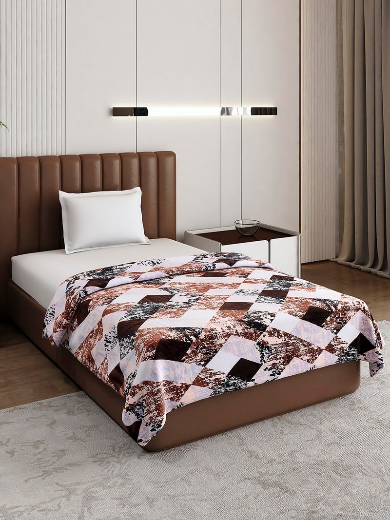 Monte Carlo Brown Printed Single Bed 240 GSM Ac Blanket (Width 160 CM, Length 220 CM) - 4 - Image 1