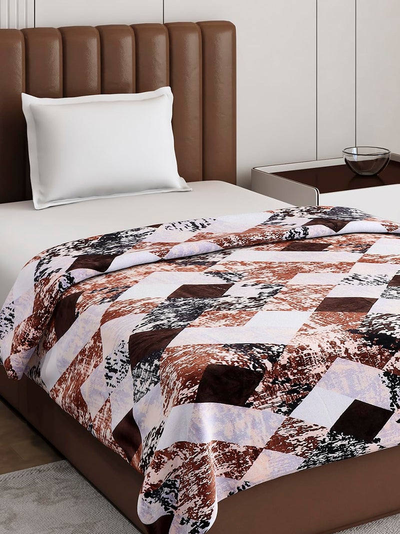 Monte Carlo Brown Printed Single Bed 240 GSM Ac Blanket (Width 160 CM, Length 220 CM) - 4 - Image 4