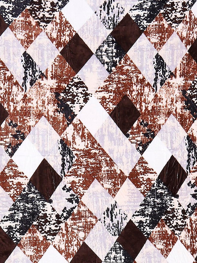 Monte Carlo Brown Printed Single Bed 240 GSM Ac Blanket (Width 160 CM, Length 220 CM) - 4 - Image 5