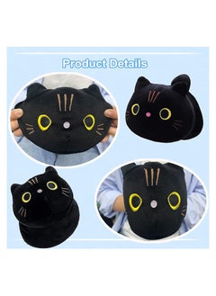 KASTWAVE 10Inch Black Cat Plush Pillow Cat Stuffed Animal Plushies  Kitten Toys Sleeping Hugging Pillow Soft Cushion for Girls Kids Women 1PC  - Image 3
