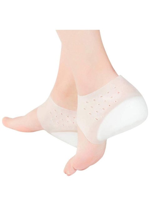 Invisible Height Increase Insole Socks Silicone Heel