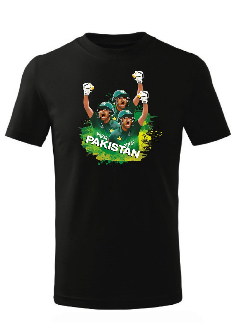 Short Sleeve Round Neck Tshirt for the Pakistan cricket team (Design 2)  - Image 1