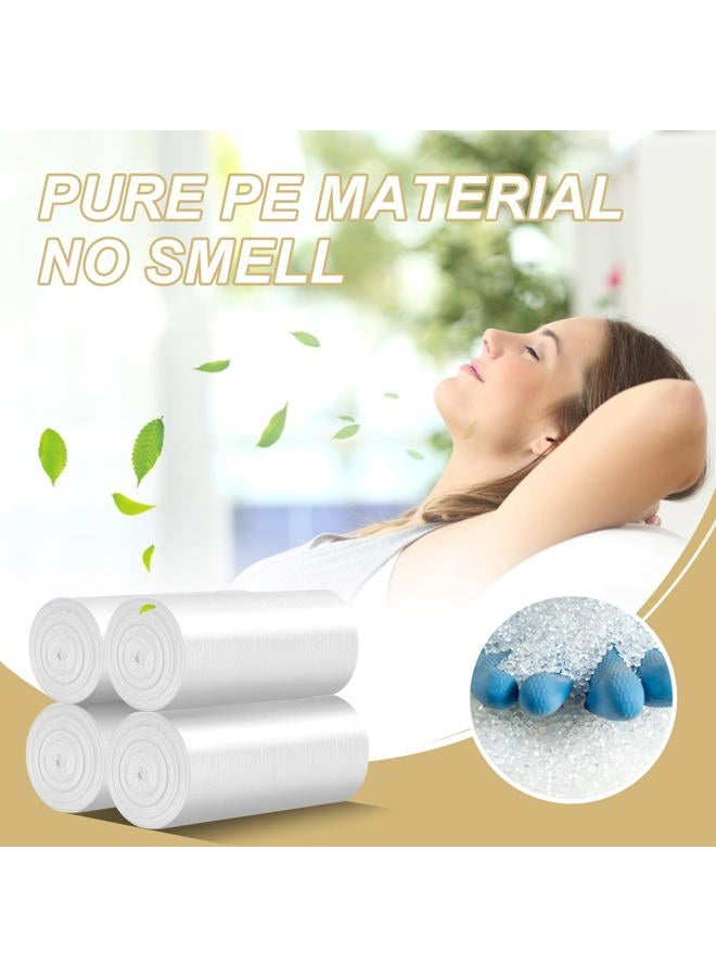 Magesh 2.6 Gallon Small Trash Bags, 2.6 Gallon Trash Bag Strong, Leakage-Free, Small Garbage Bags 2.6 Gallon Unscented Thick for Bathroom, Office, Kitchen Small Trash Can, 100 Bags, Clear - Image 4