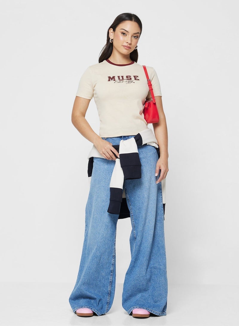 ONLY Short Sleeve Printed Top - Image 4