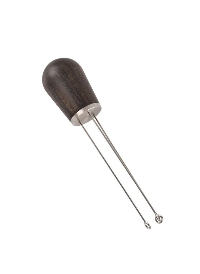 KUYING - Professional Espresso Barista Coffee Tamper Distributor With Wood Handle Dark Brown - Image 1