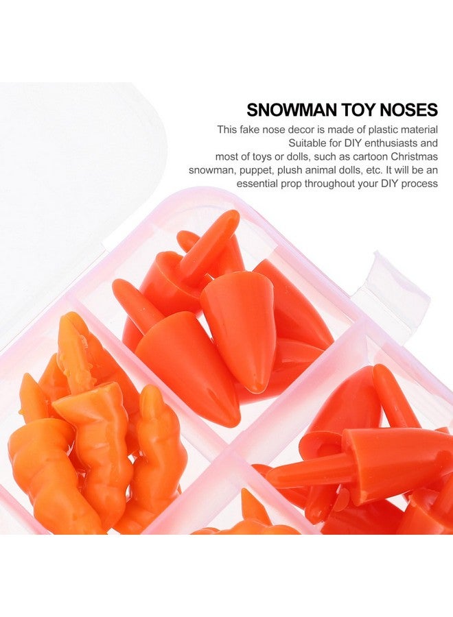 ستوبوك أنف رجل الثلج من ستوبوك، 160 قطعة من أنوف رجل الثلج المصنوعة يدويًا، أنف جزرة عيد الميلاد، جزر صغيرة، أنف لعبة بلاستيكية، دمى سانتا كلوز، أنوف آمنة لرجل الثلج في عيد الميلاد، لوازم اصنعها بنفسك، 3.2 × 0.9 سم، برتقالي - Image 4