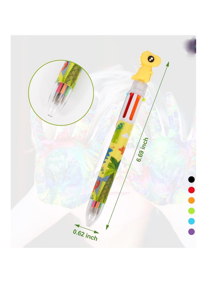 general 7 Piece School Office Supplies Set, Desktop Accessories, Children's Stationery Set with Pencil Roller, Ruler and 6 Colour Ballpoint Pen, Student Gifts - Image 4