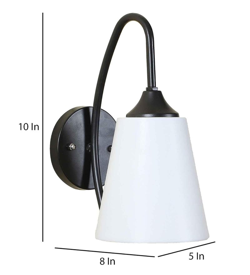SINOMAN Wall Light for Living Room ModernWall Lamps for Bedroomfor Living RoomWall Lights for Home DecorationBedside Wall lampSwing Arm Black PCV White Pack of 1 - Image 5