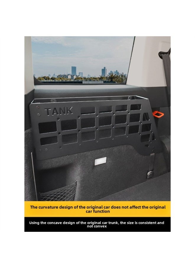 null - Tank 300 Trunk Storage Rack Left And Right Storage Rack Aluminum Alloy Tail Box Hanging Net Cross Rack Special Accessories For Retrofitting-Color:Tank 300 Rear Trunk Storage Rack With Installation Tools Provided On The Left-Specifications:Standard - Image 1