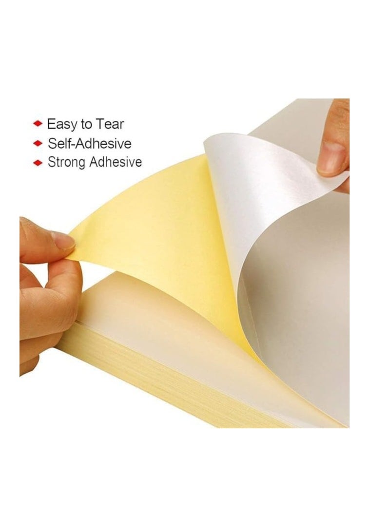 Premium A4 ADDRESS AND MULTI-PURPOSE LABELS WHITE,1 LABELS/SHEET 210MMX297MM - Image 2