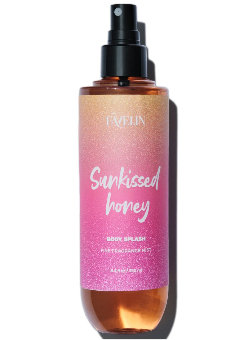 favelin - Sunkissed Honey Body Splash  250 ML - A Long-Lasting Scented Mist | With amber and vanilla - Image 1